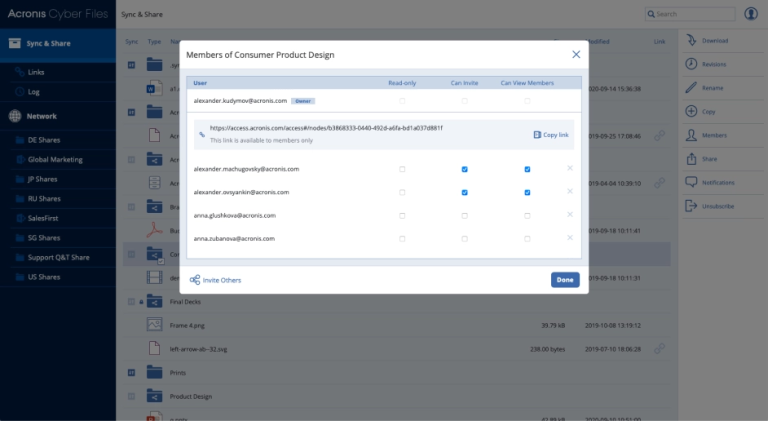 Acronis File Sync and Share Maroc