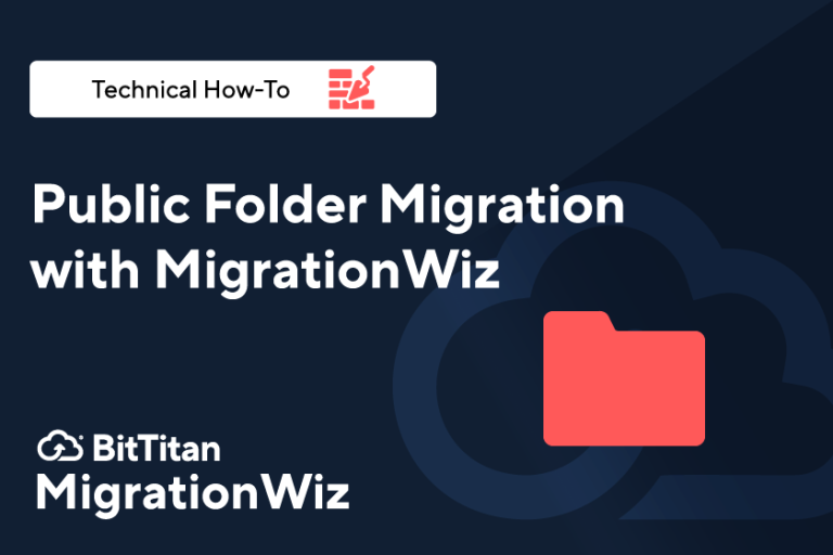 BitTitan MigrationWiz Public Folders Maroc