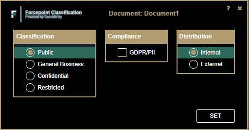 Forcepoint Data Classification Maroc