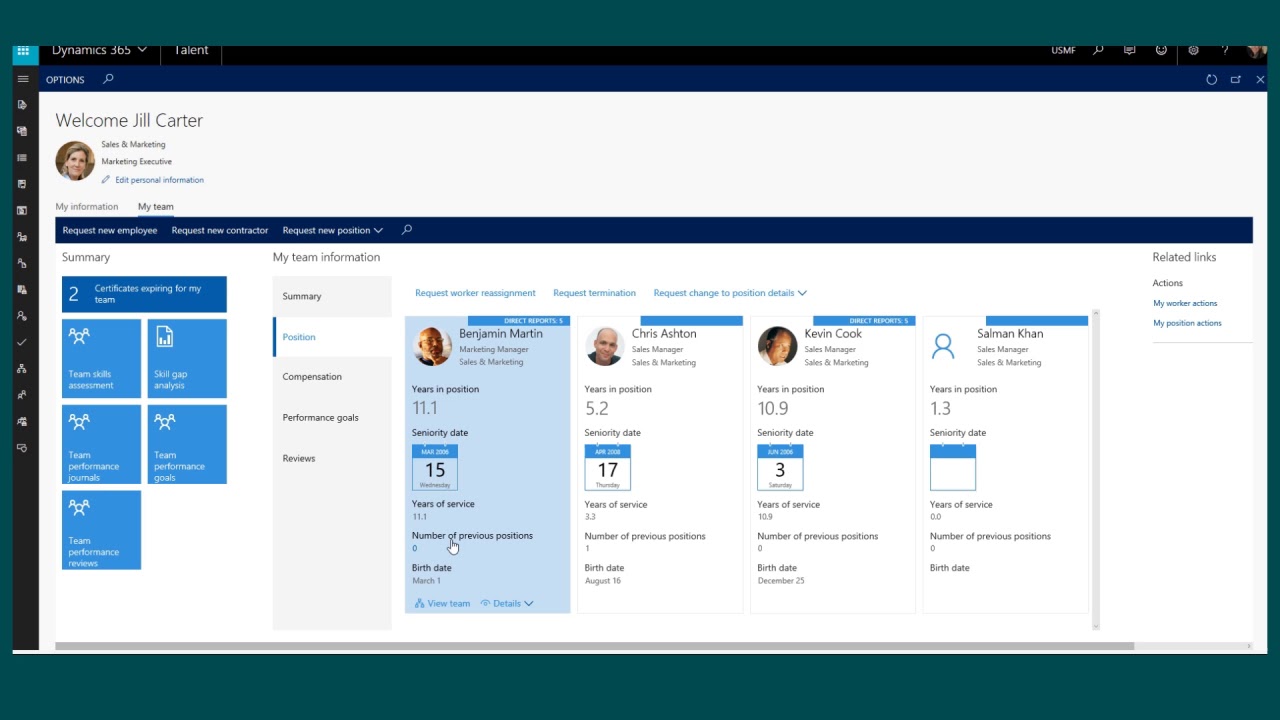 Microsoft Dynamics 365 Human Resources Self Service Maroc