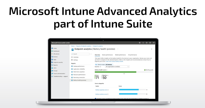 Microsoft Intune Advanced Analytics Maroc