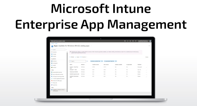 Microsoft Intune Enterprise Application Management Maroc