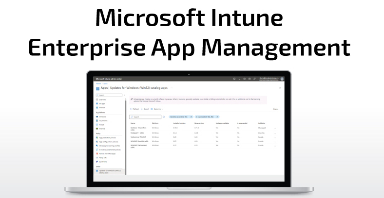 Microsoft Intune Enterprise Application Management Maroc